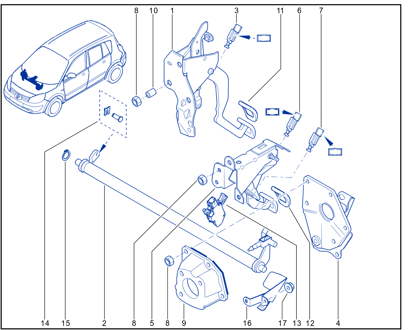 Pedal Assembly - 01084872