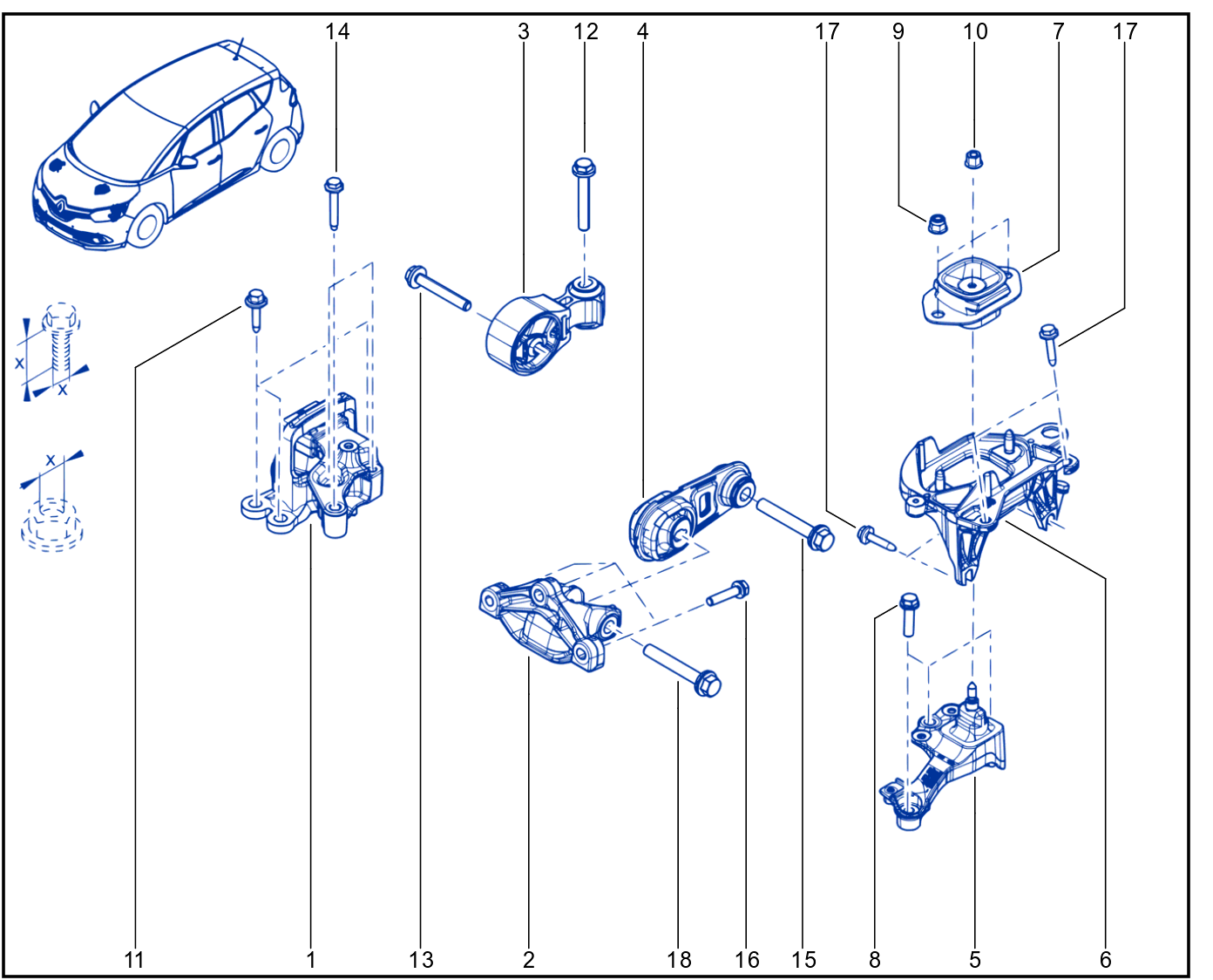 Engine And Transmission Assembly Support - 01085054