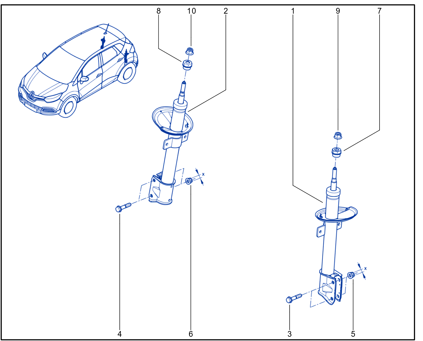 Suspension - Rear Shock Absorption - 01085773