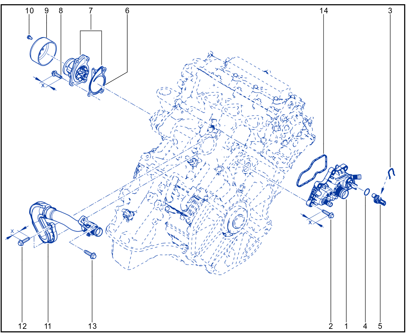 Water Pump - Coolant Unit - 01085805