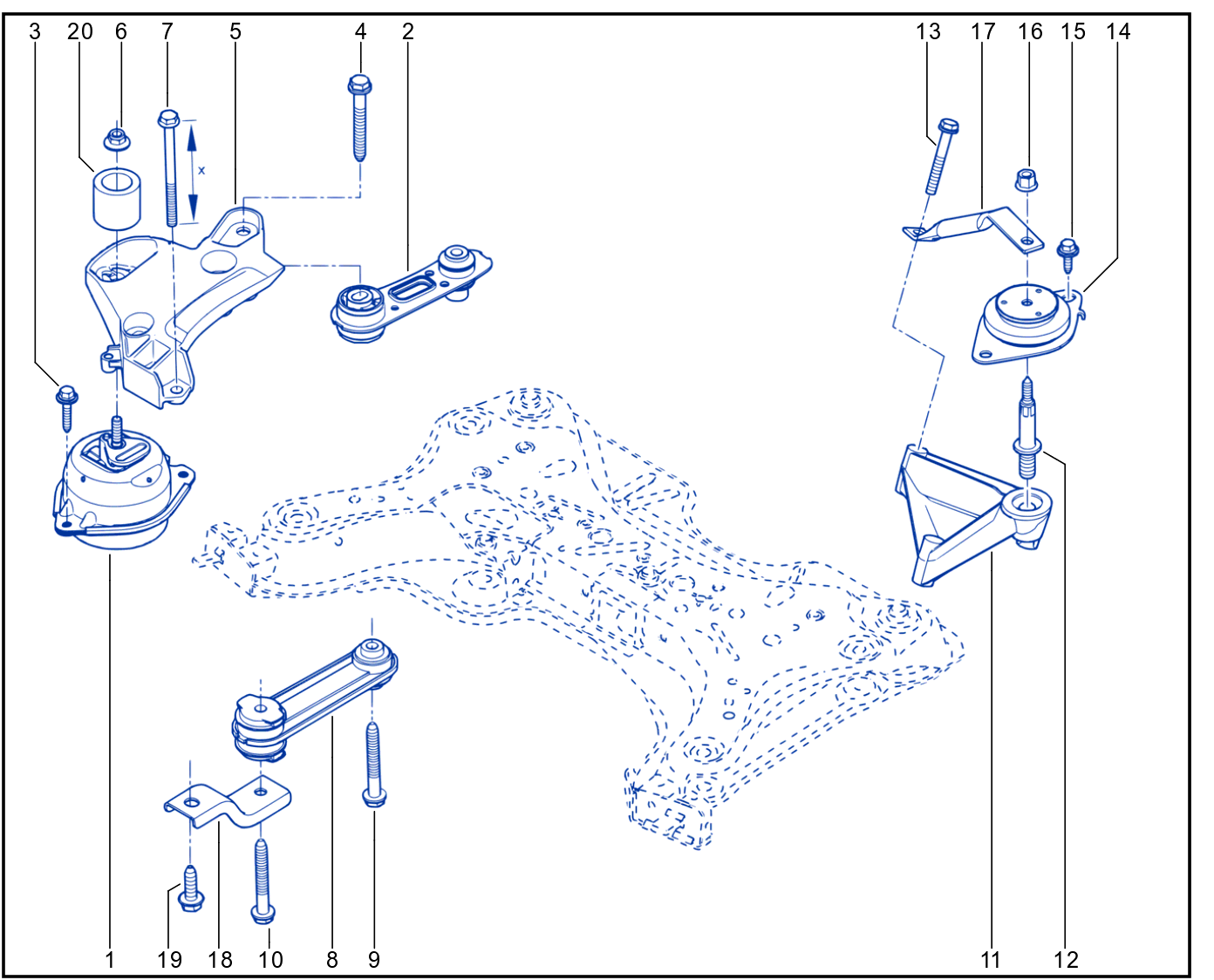 Engine And Transmission Assembly Support - 01085982