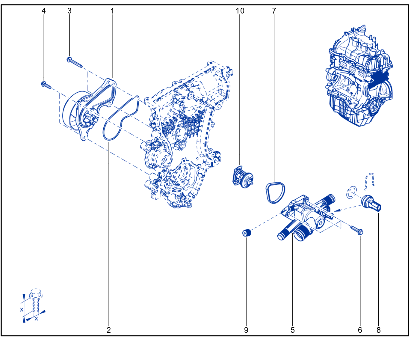 Water Pump - Coolant Unit - 01086051