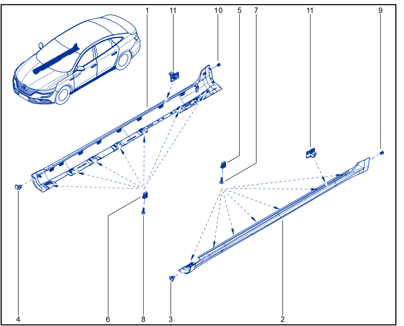 Aerodynamic Component - Side Step - 01086099