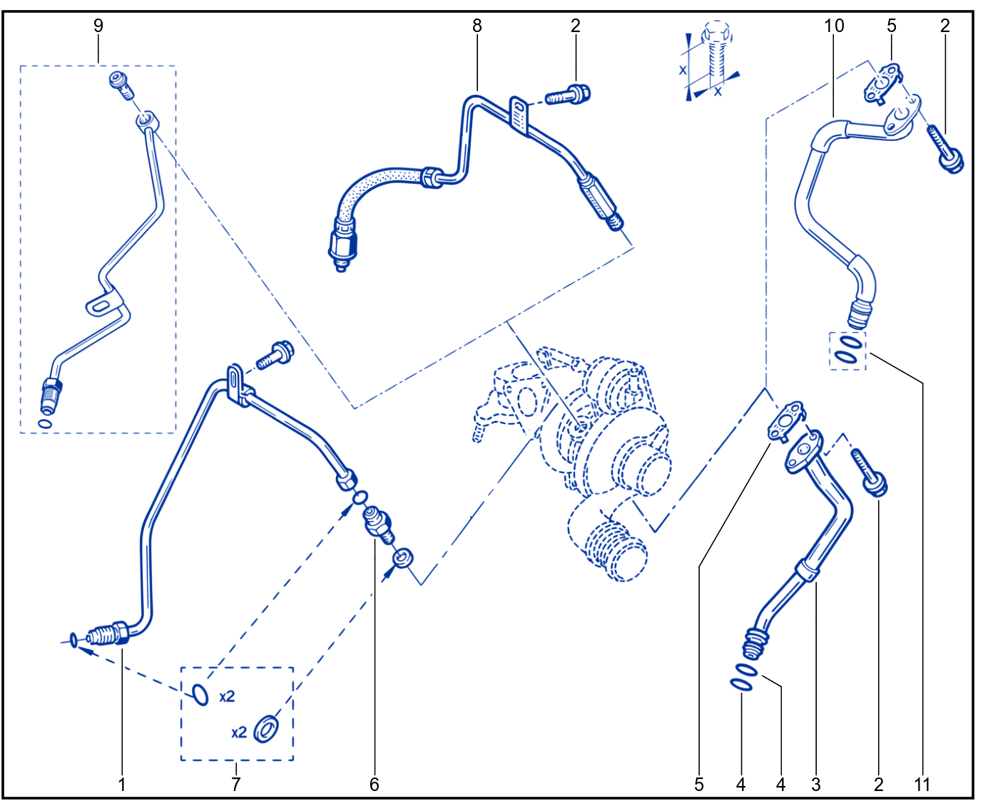 Turbocharger Lubrication - 01086156