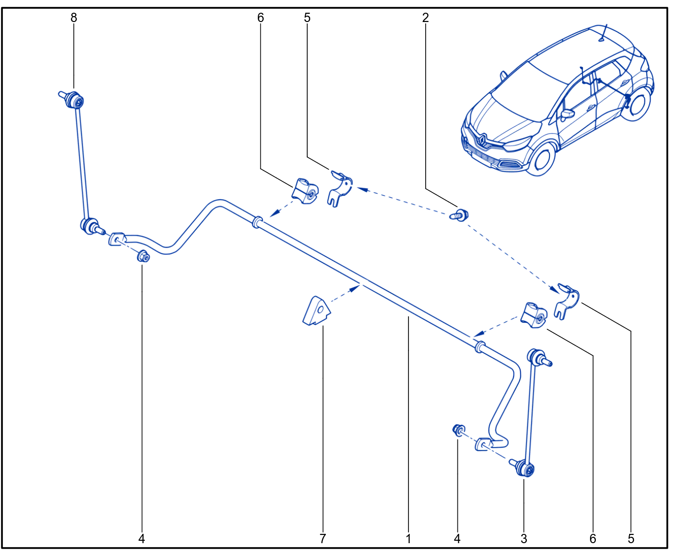 Rear Anti-Roll Bar - 01086221