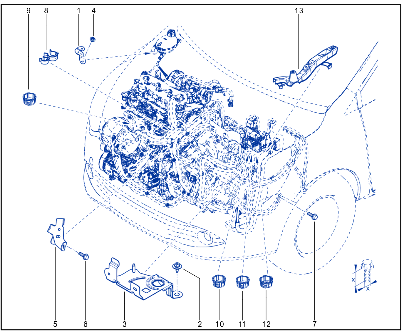 Wiring - Engine Components - 01086283