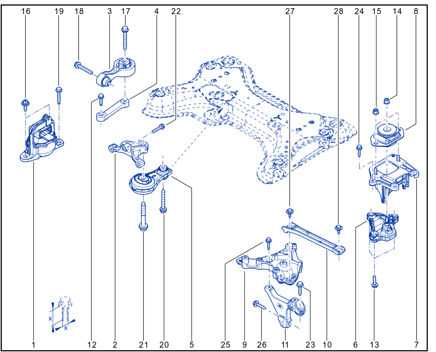 Engine And Transmission Assembly Support - 01086362