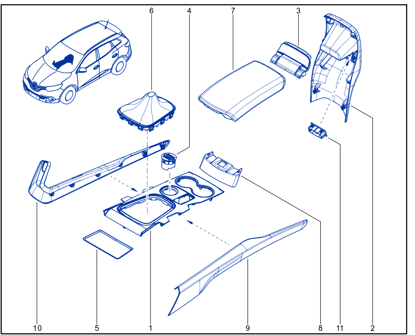 Centre Console - 01086567