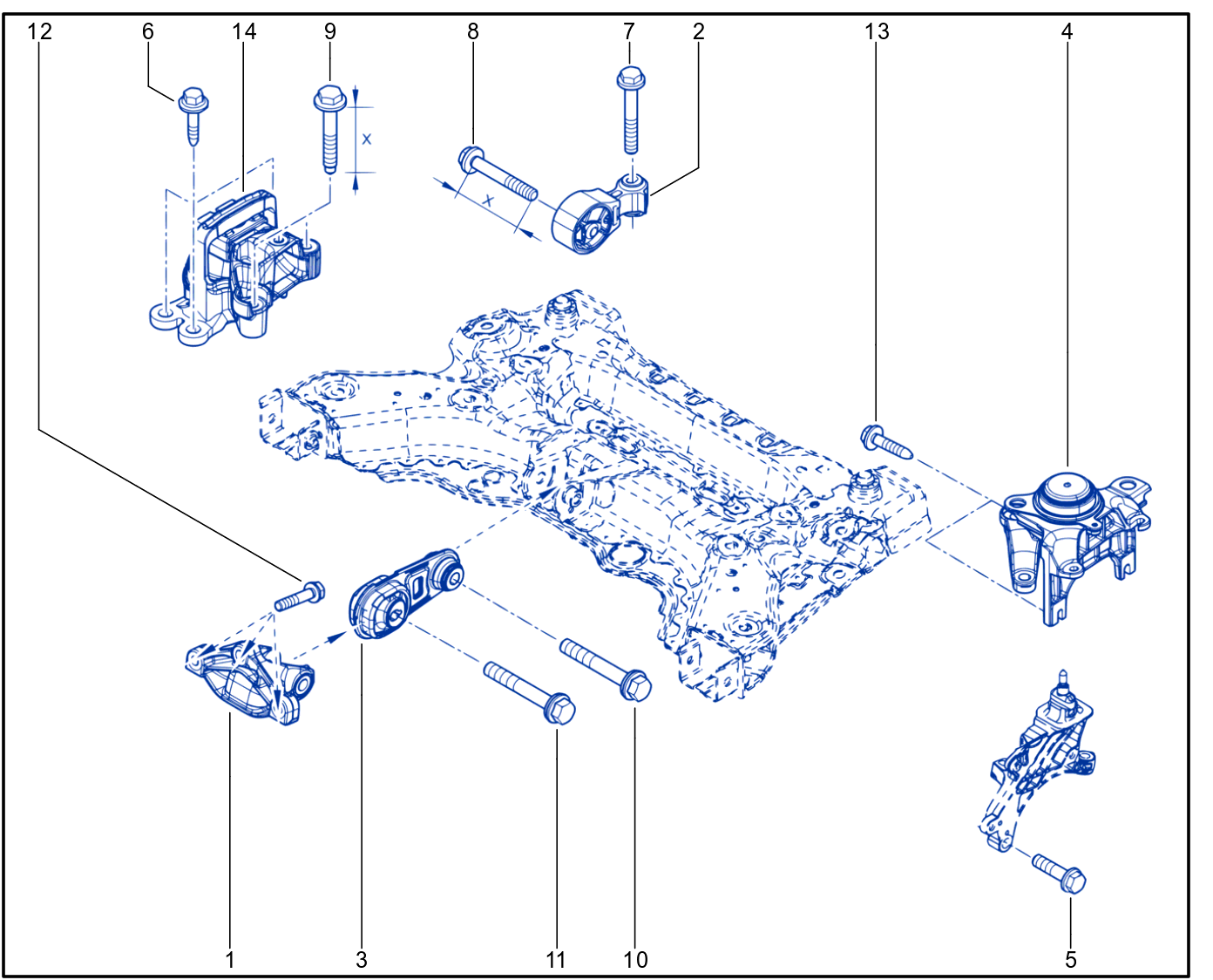 Engine And Transmission Assembly Support - 01086739