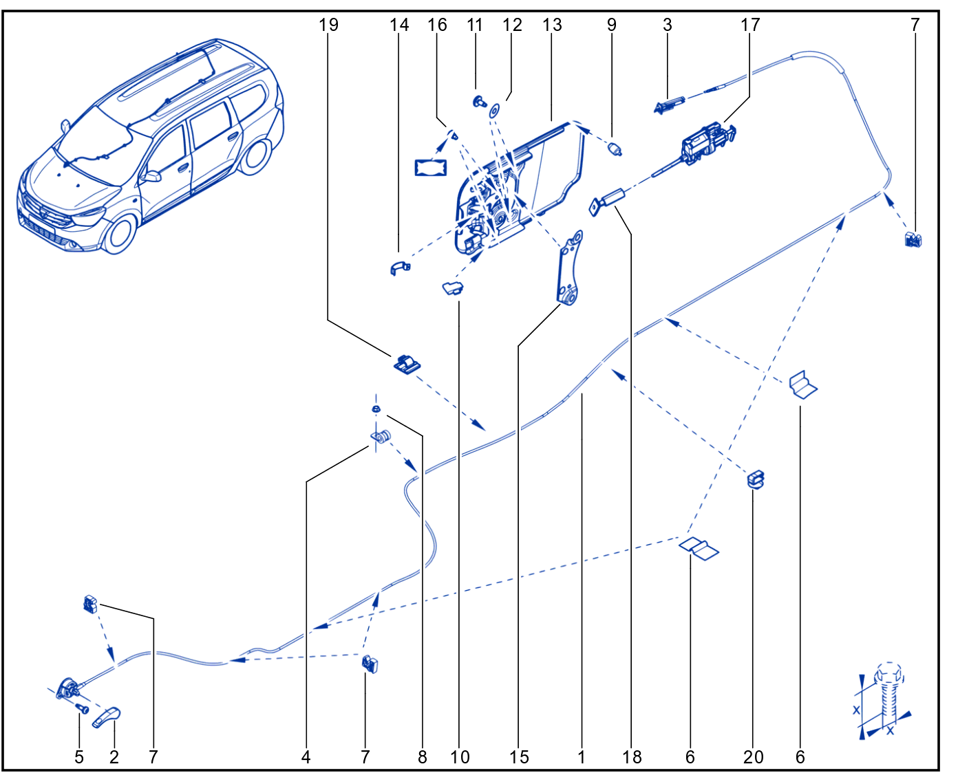 Fuel Filler Flap - Charging Socket - 01087079