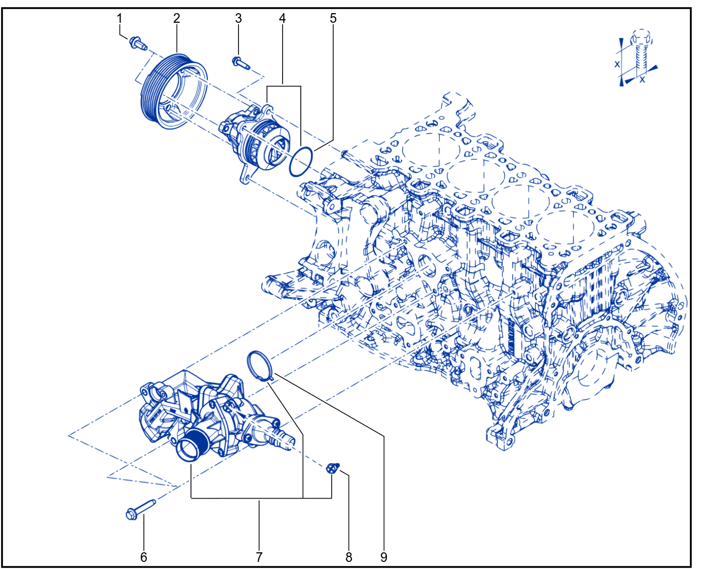 Water Pump - Coolant Unit - 01087189
