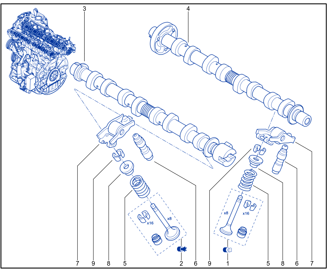 Timing - Camshaft - Valve - 01087234
