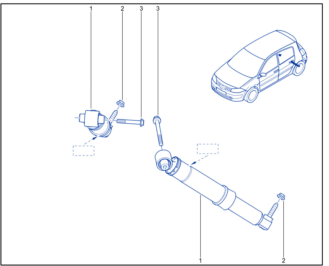 Suspension - Rear Shock Absorption - 01087842