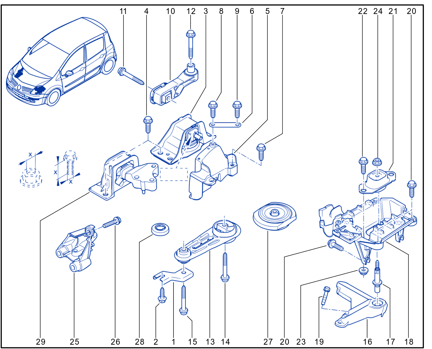 Engine And Transmission Assembly Support - 01087894