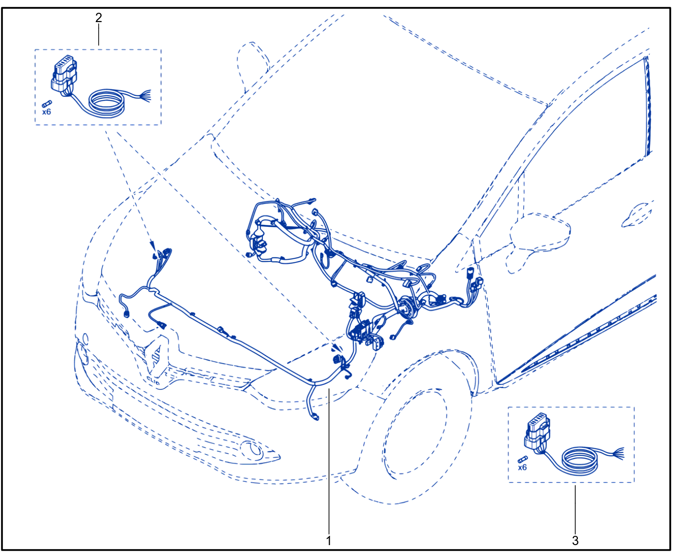 Wiring - Front End Panel Components - 01087973