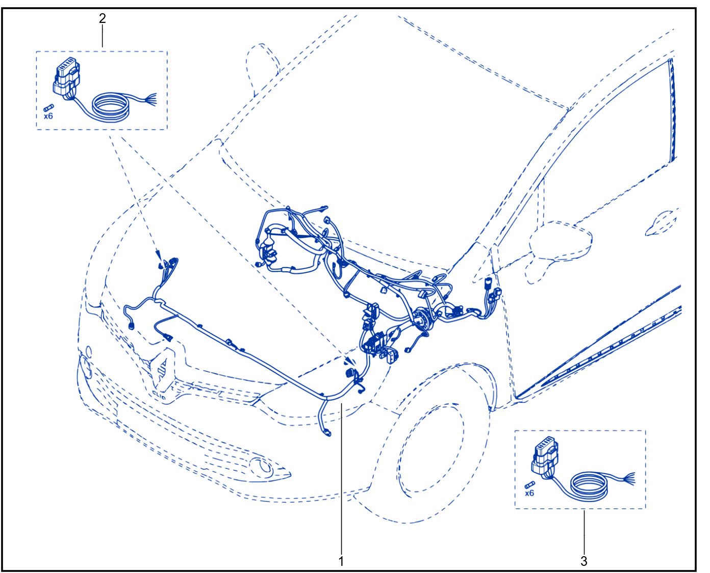 Wiring - Front End Panel Components - 01087977