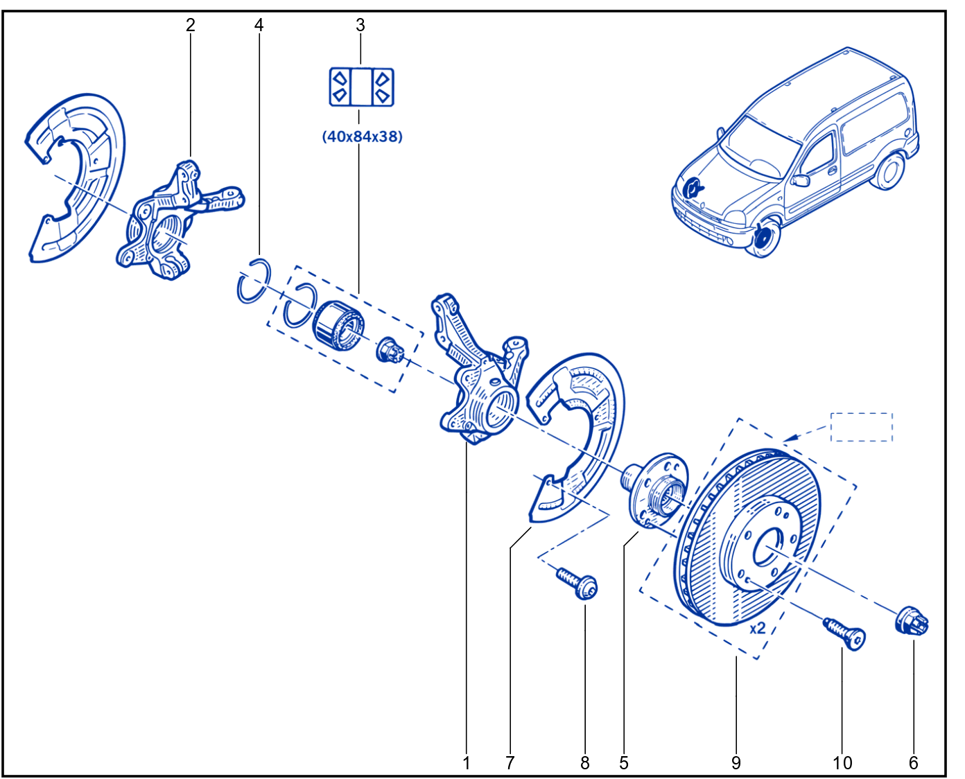 Front Axle Component - 01087990