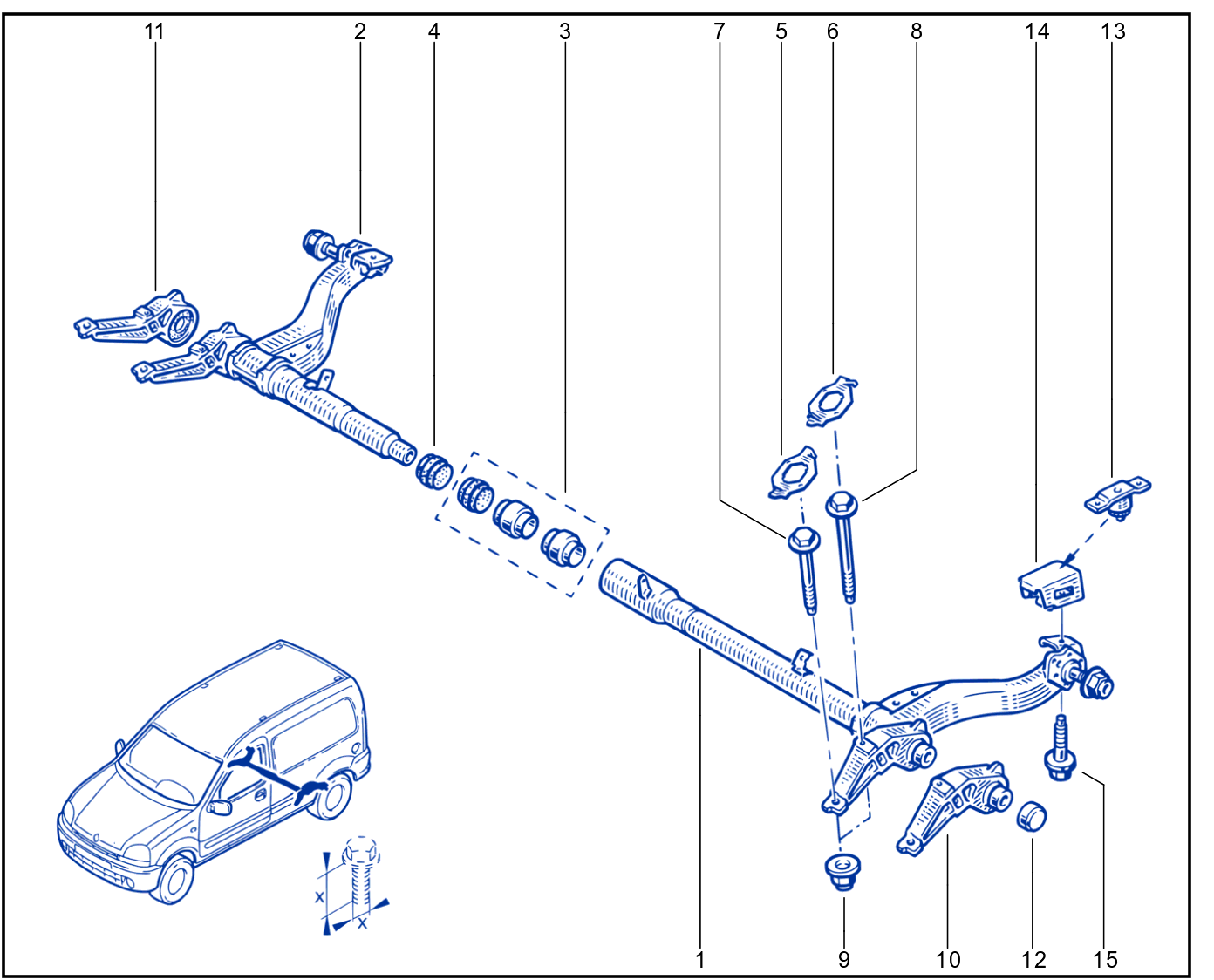 Rear Axle Component - 01087996