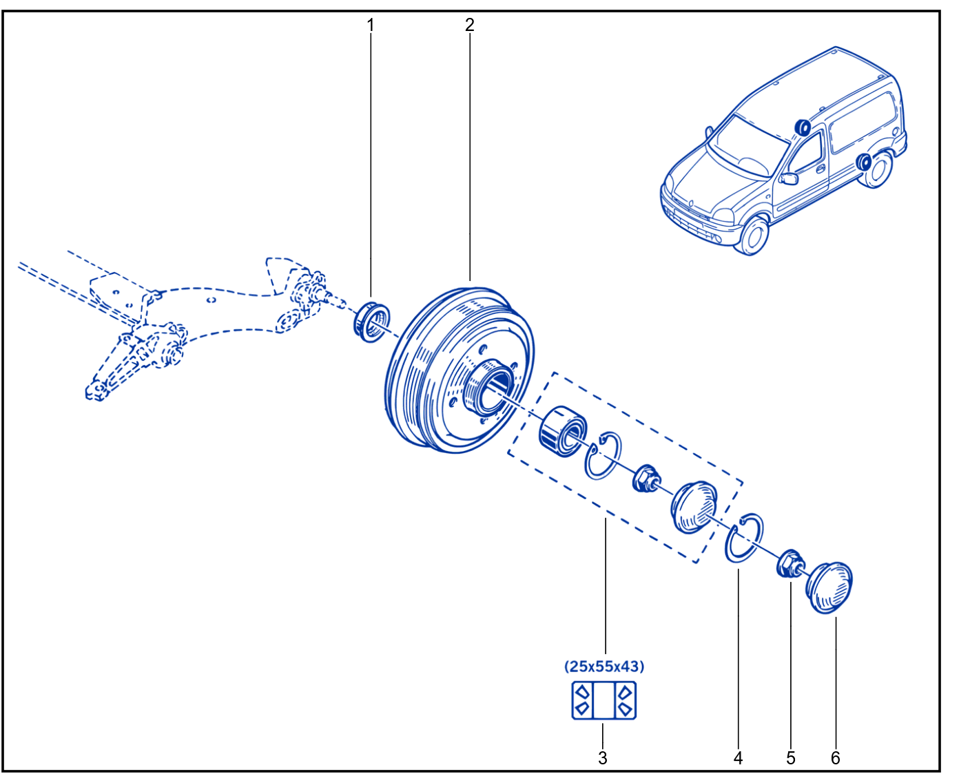 Rear Axle Component - 01087998