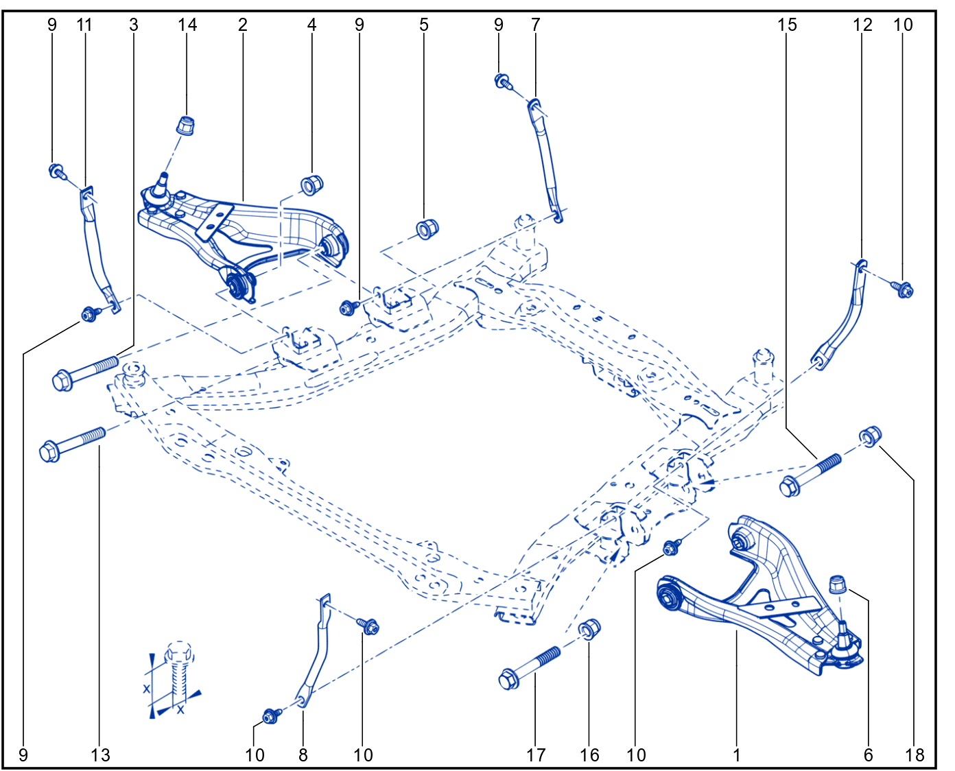 Front Axle Component - 01088343