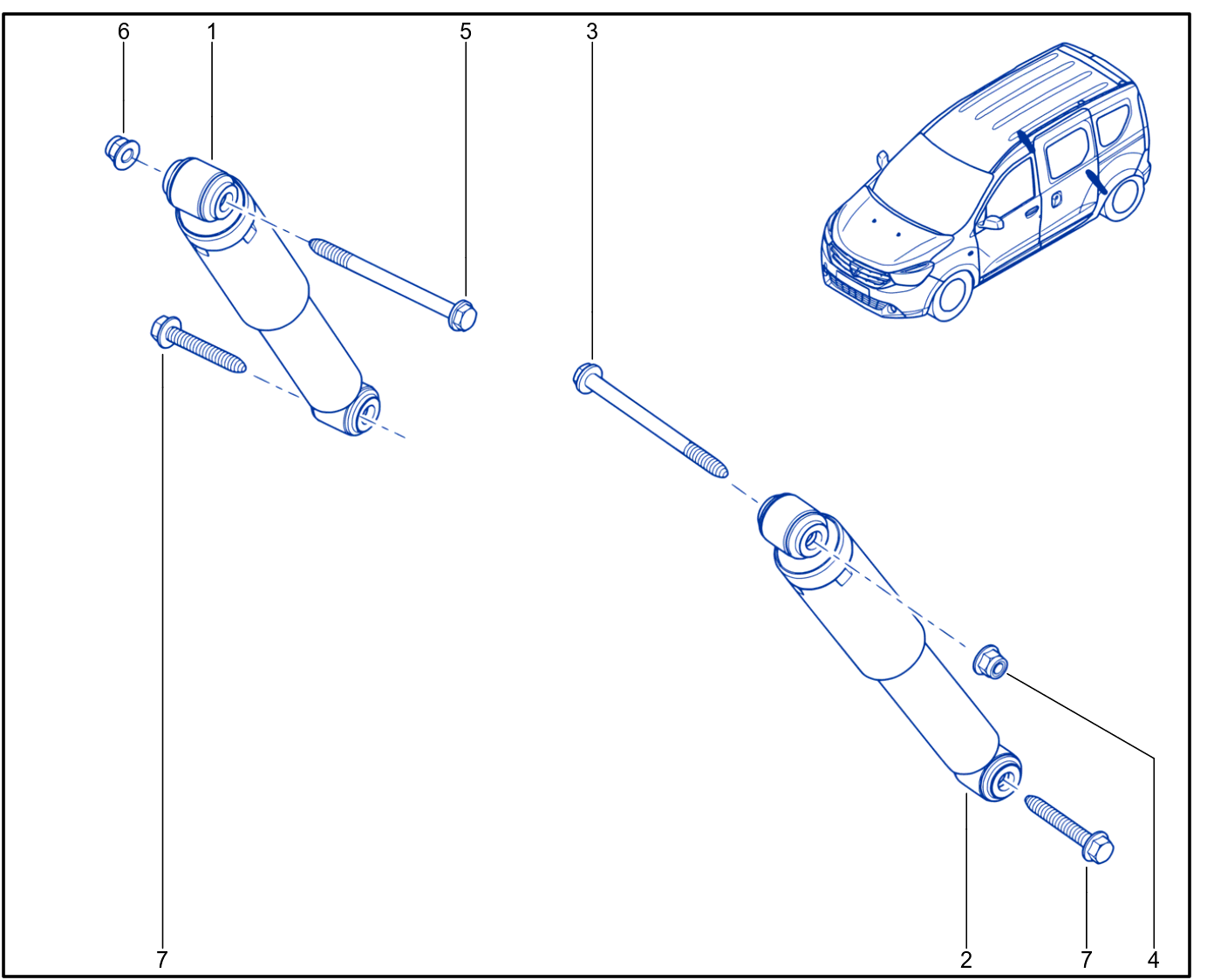 Suspension - Rear Shock Absorption - 01088411