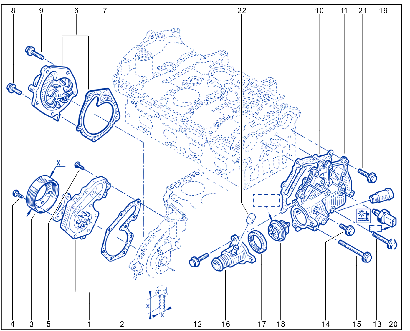 Water Pump - Coolant Unit - 01088568