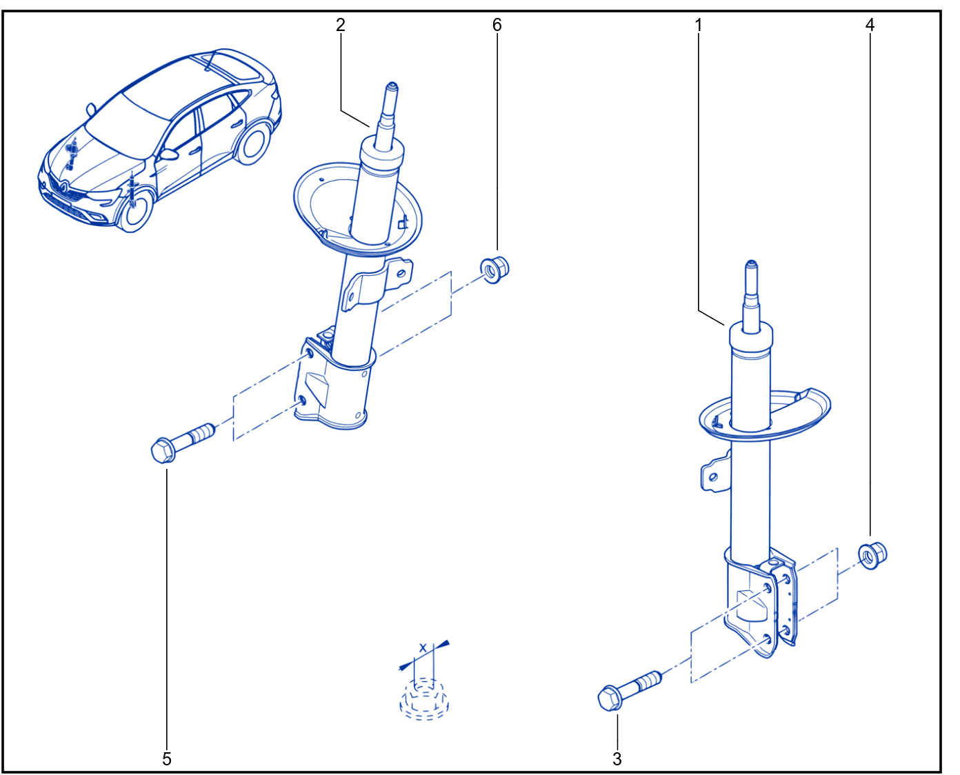 Suspension - Front Shock Absorption - 01088614