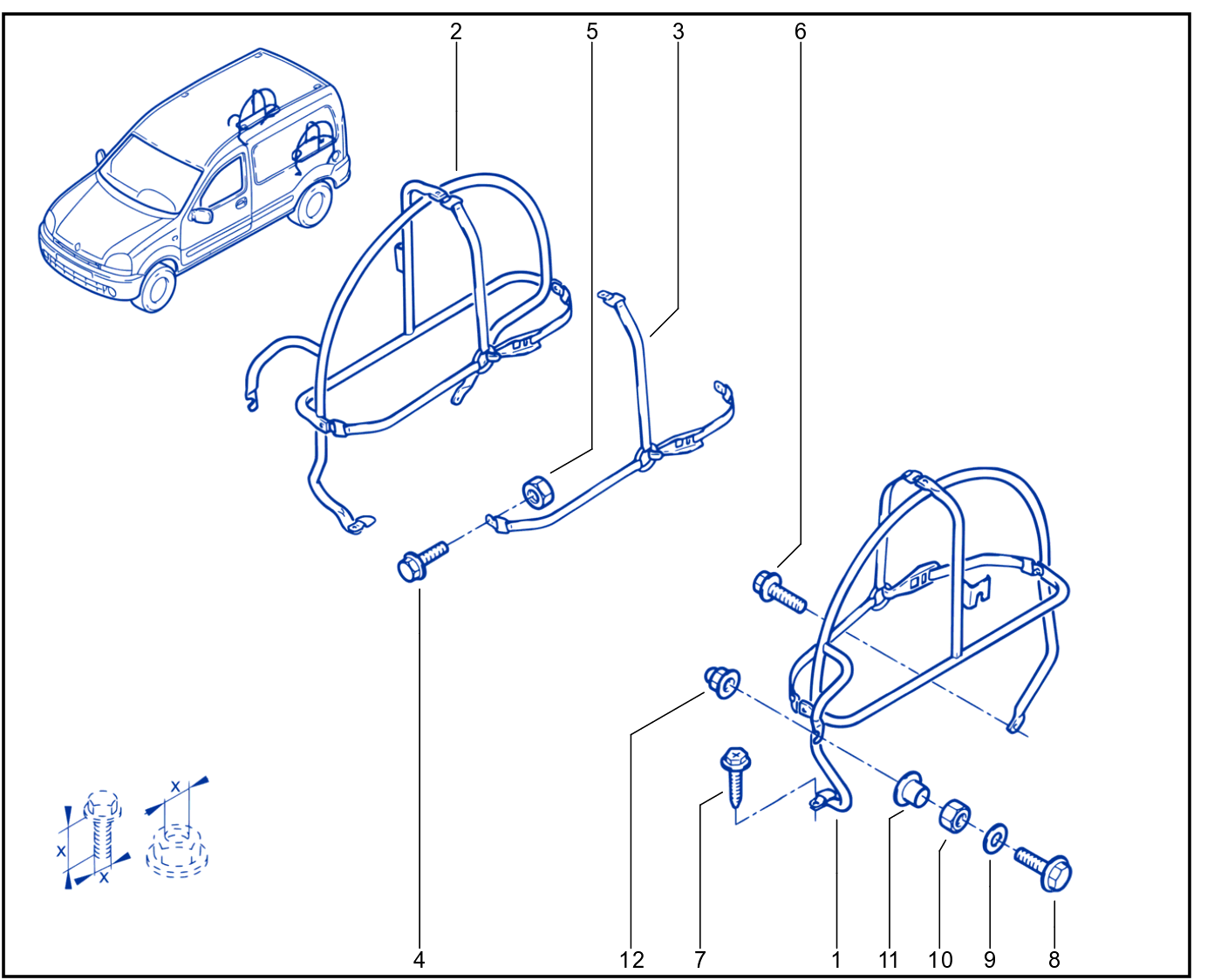 Emergency Spare Wheel Support - 01088687