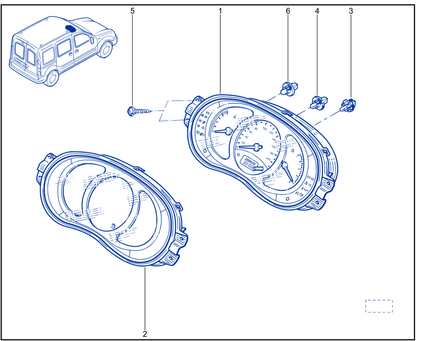 Instrument Panel - Remote Display - 01088888