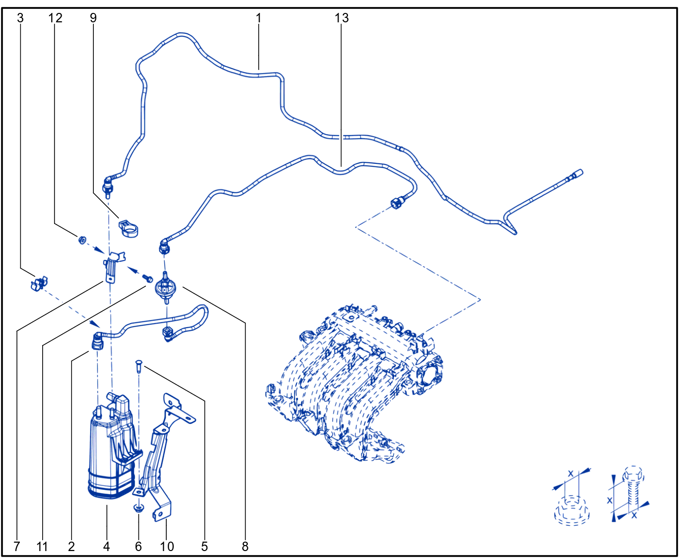 Fuel Vapour Recirculation - 01088954