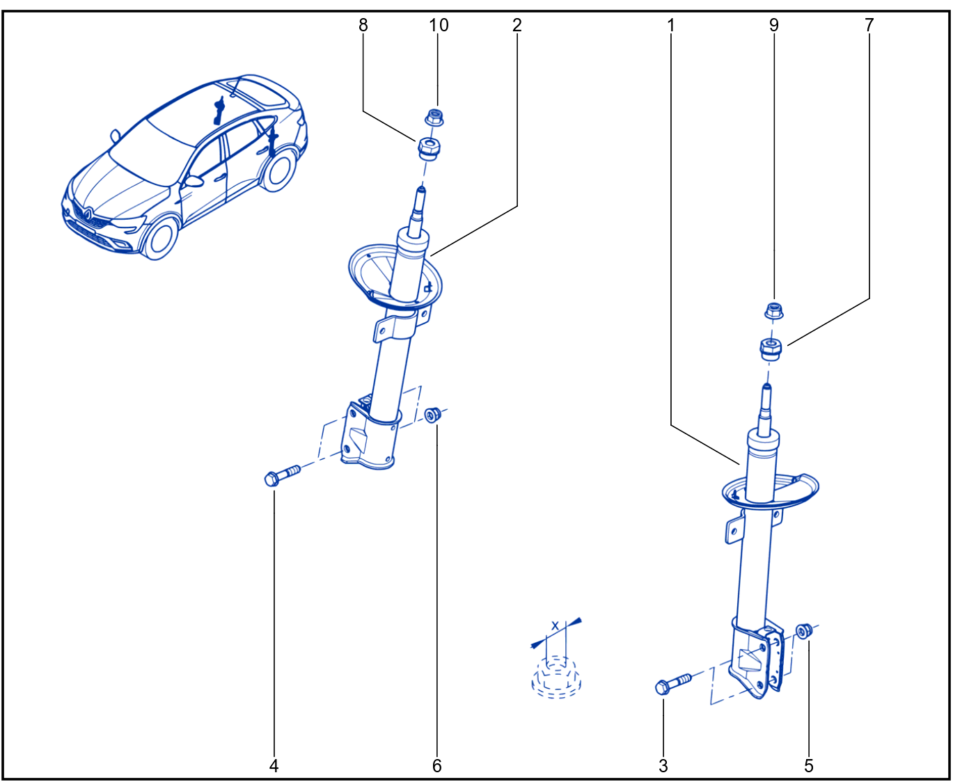 Suspension - Rear Shock Absorption - 01088962