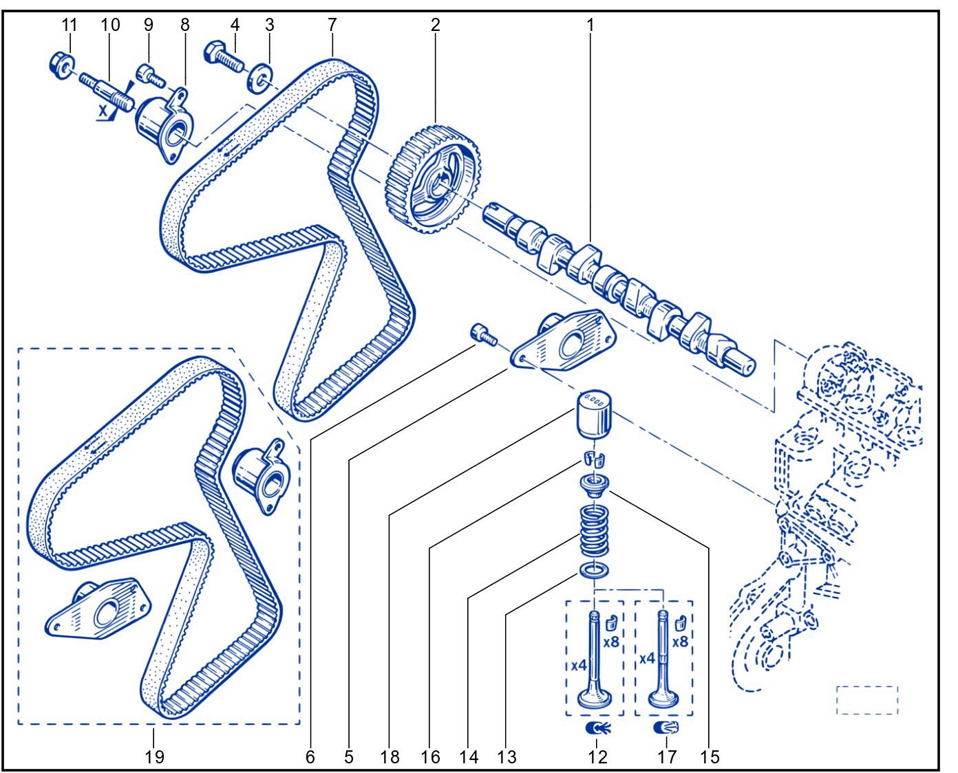Timing - Camshaft - Valve - 01089288