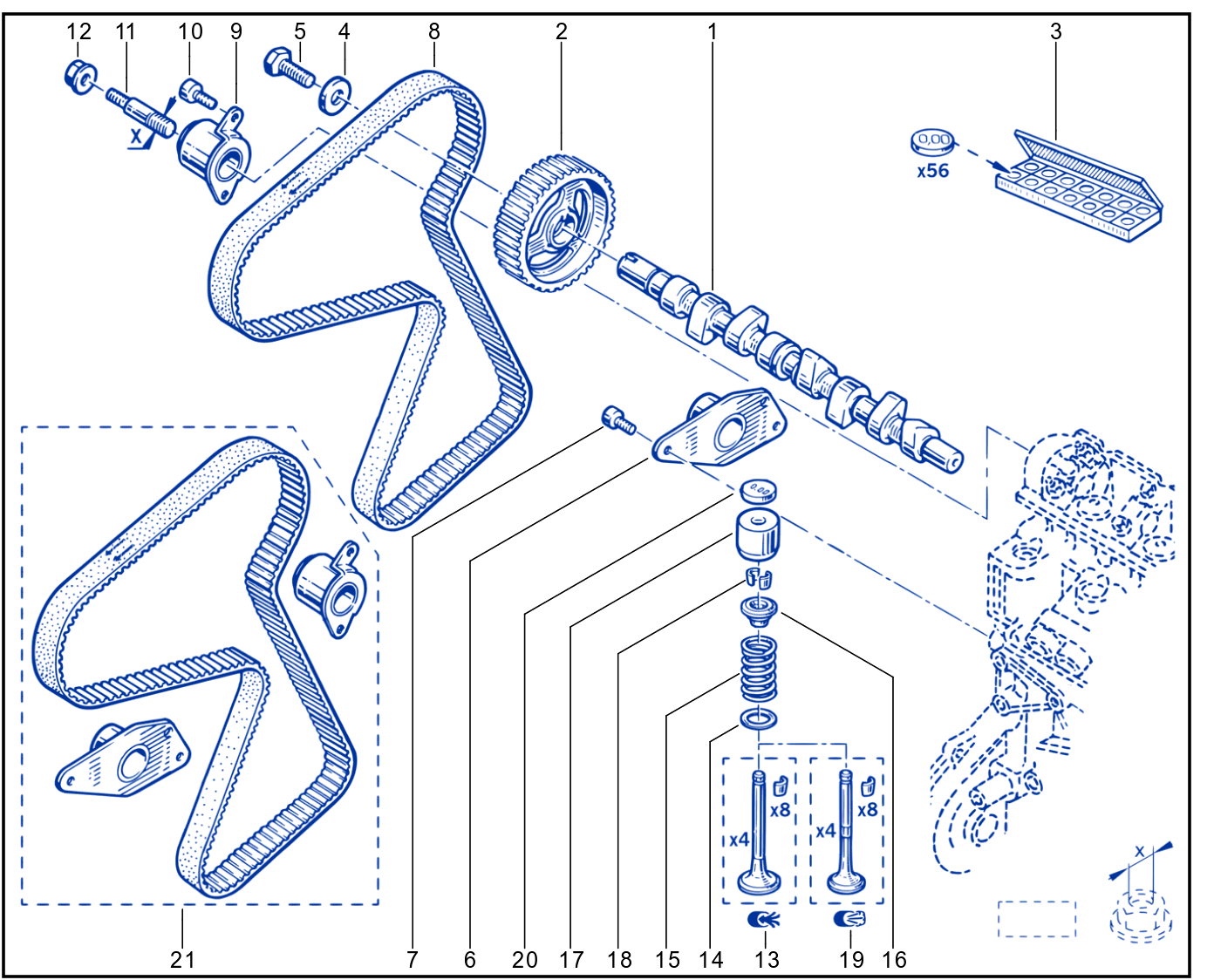 Timing - Camshaft - Valve - 01089464