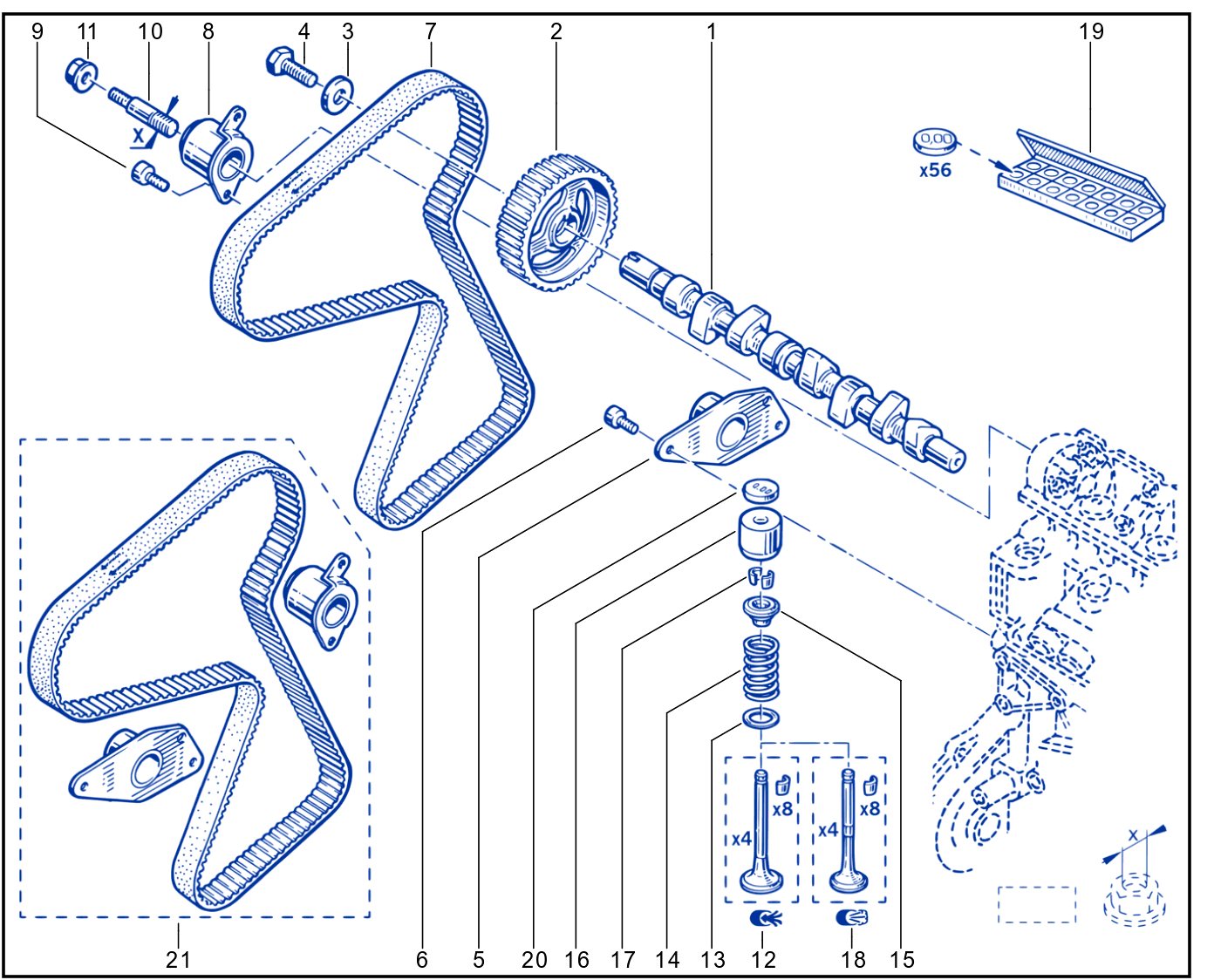 Timing - Camshaft - Valve - 01089465