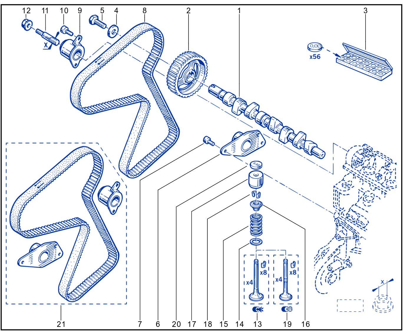 Timing - Camshaft - Valve - 01089467