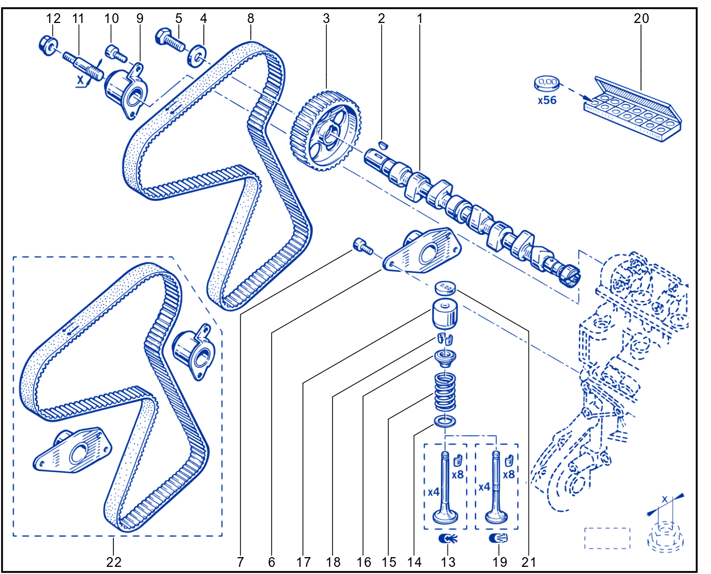 Timing - Camshaft - Valve - 01089468