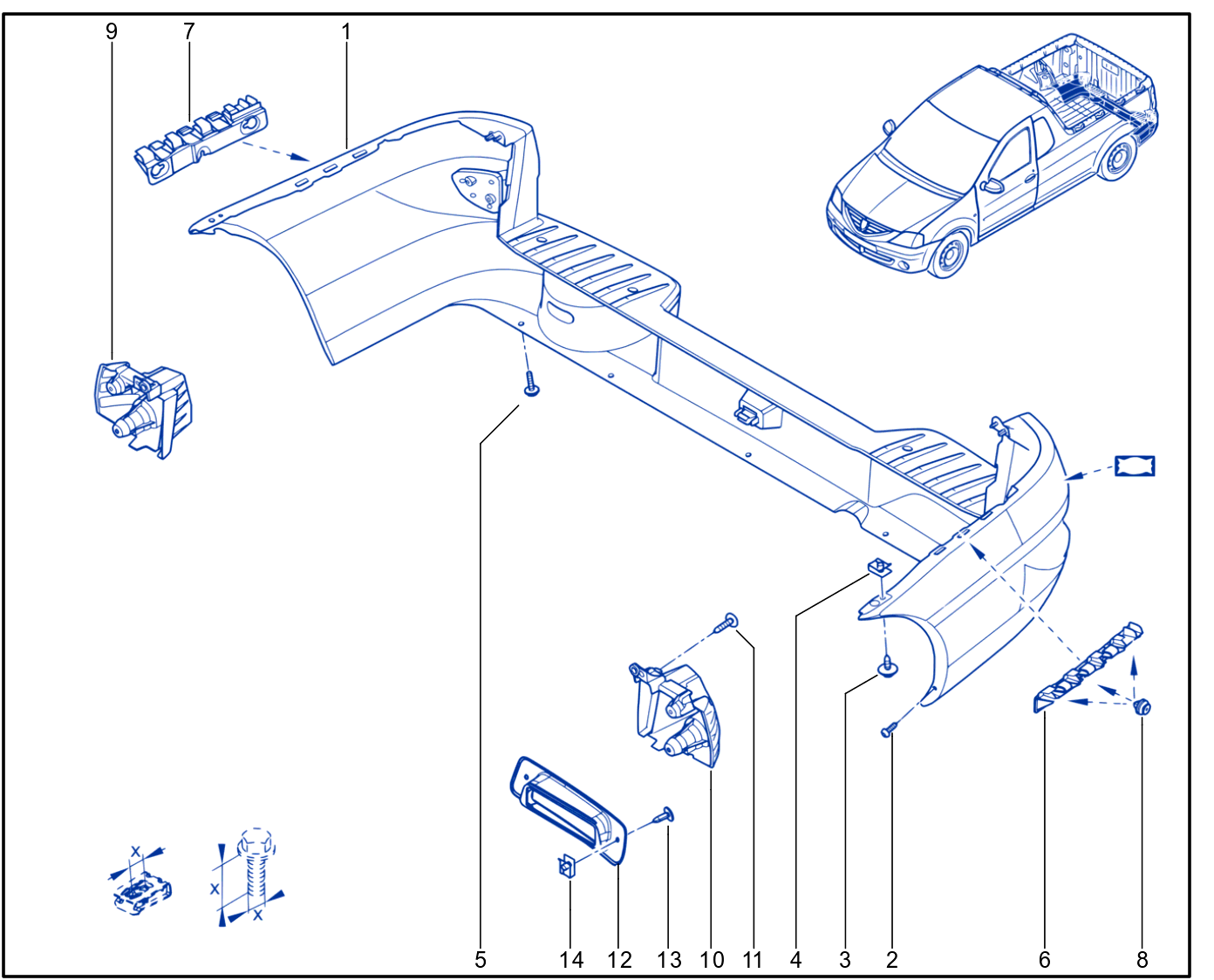 Rear Bumper - 01089626