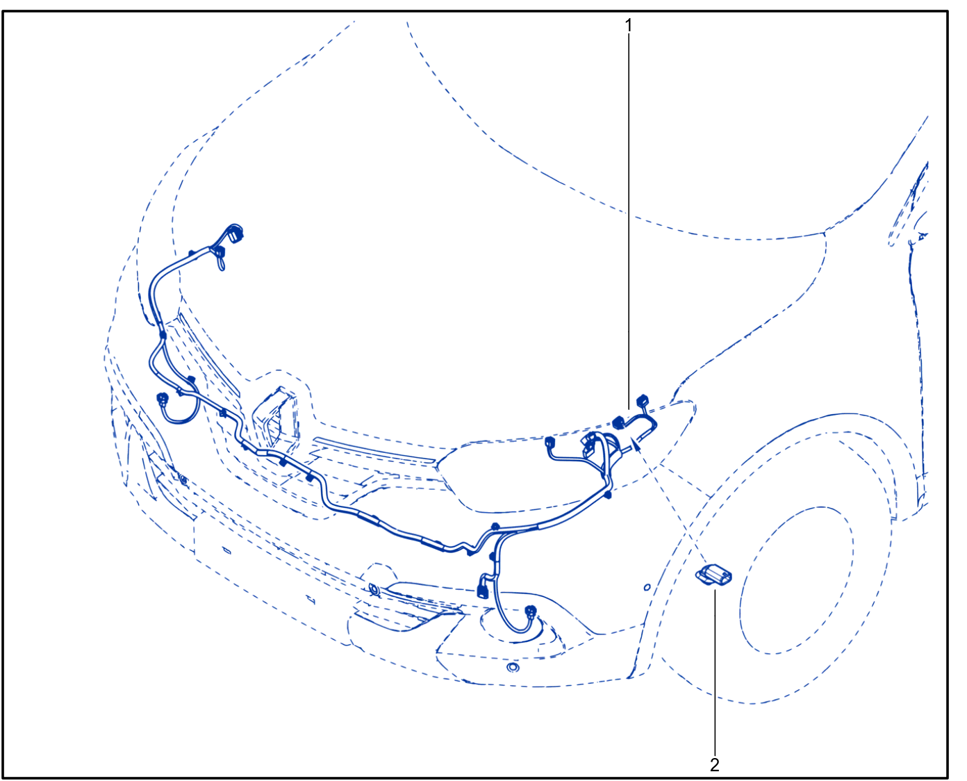 Wiring - Front End Panel Components - 01090184