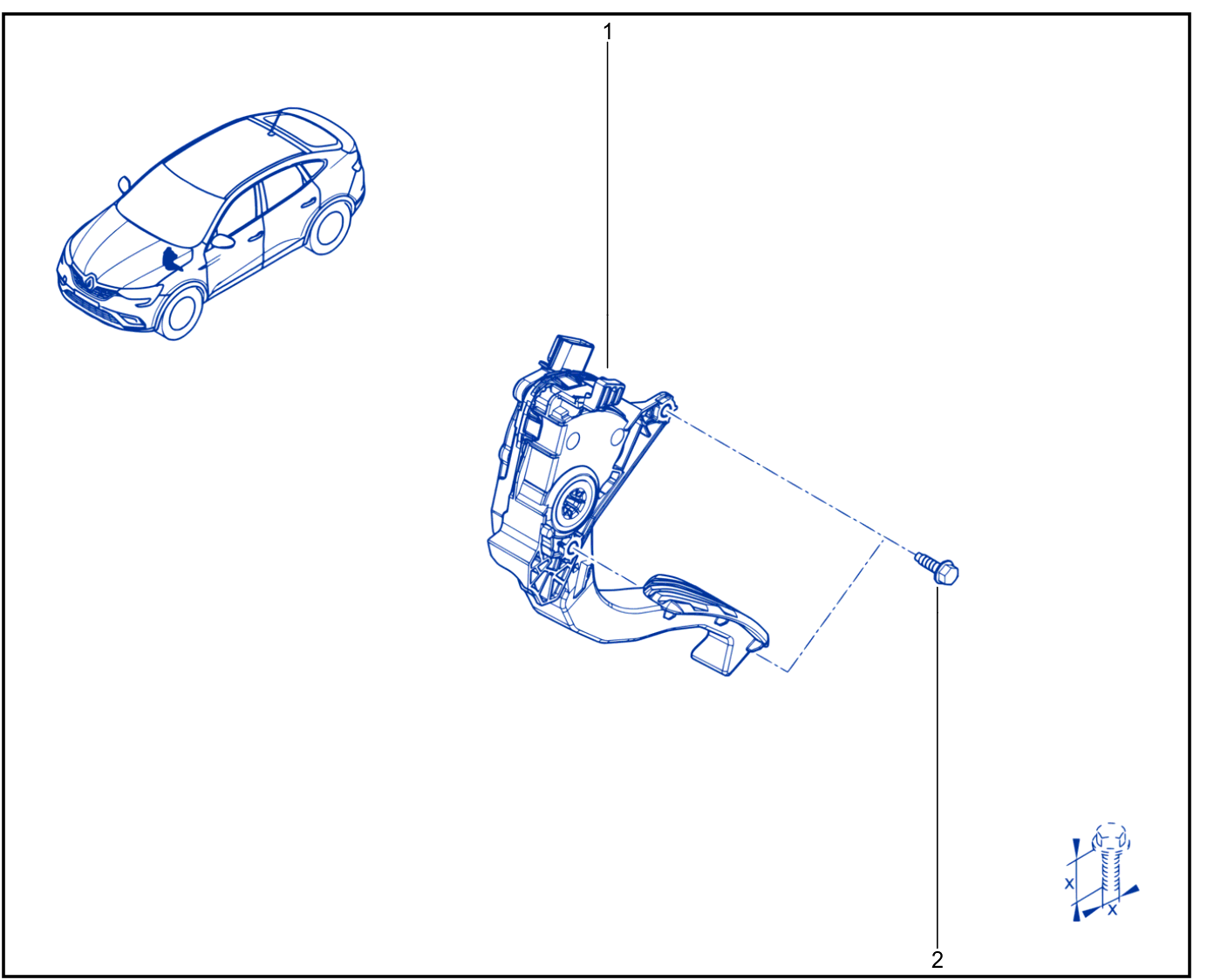 Pedal Assembly - 01090255