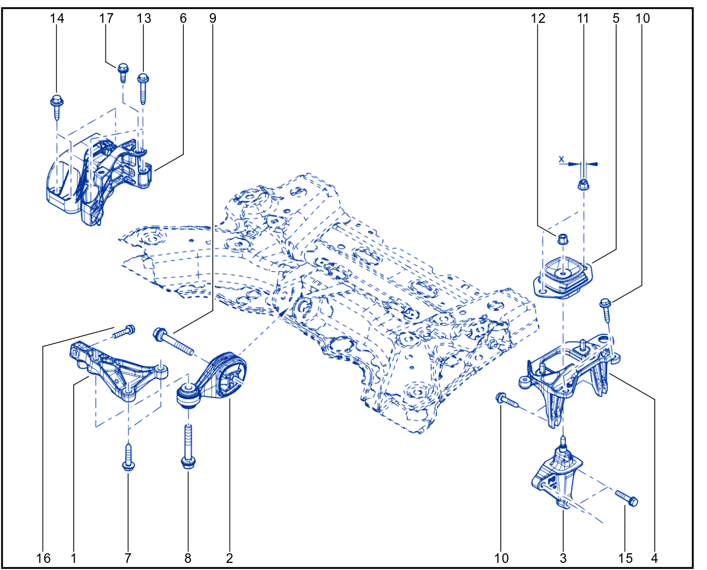 Engine And Transmission Assembly Support - 01090534