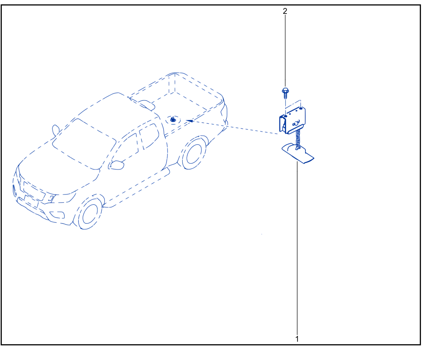 Emergency Spare Wheel Support - 01090538