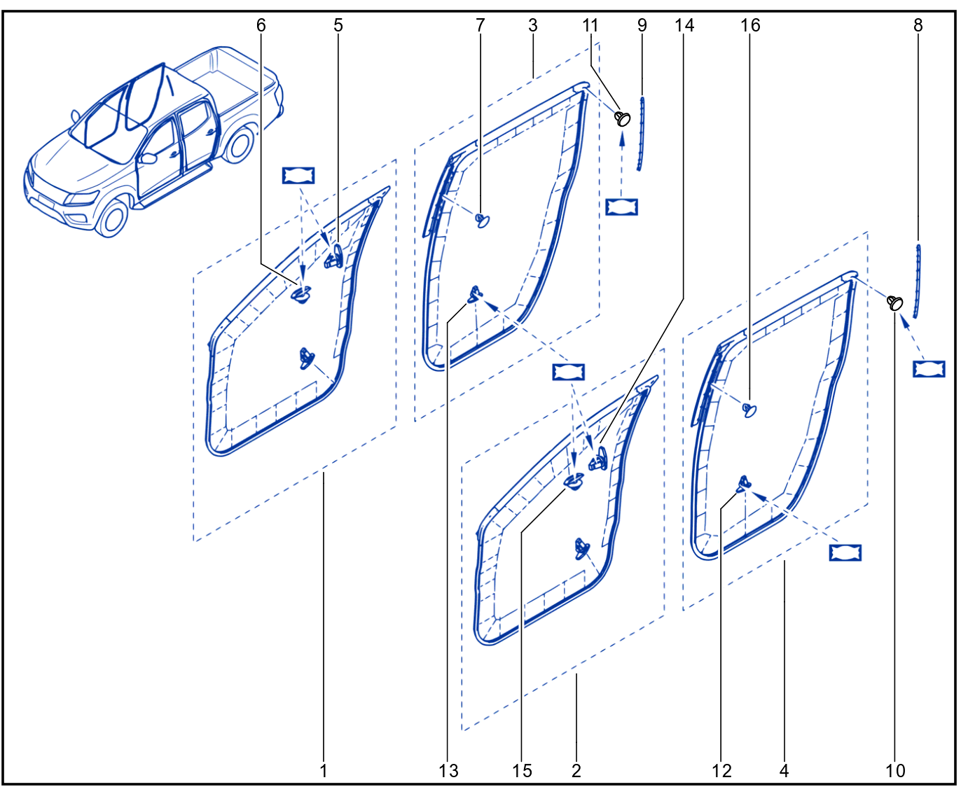Sealing Of Non-Side Opening Elements - 01090592