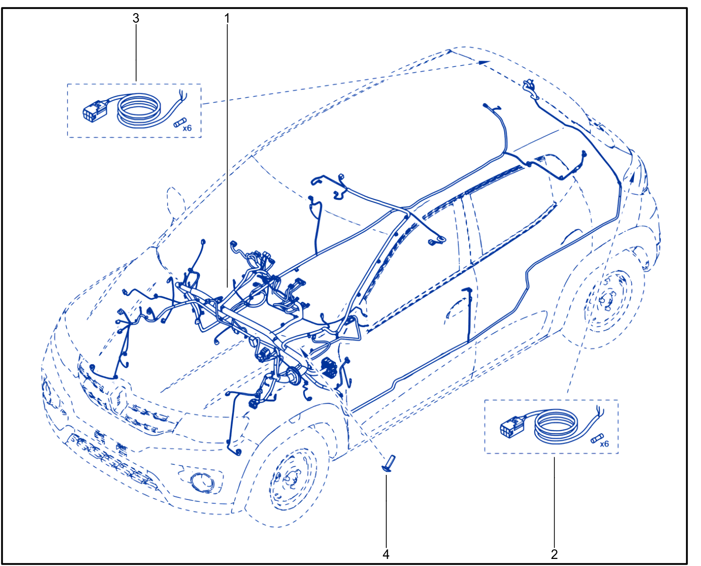 Wiring - Passenger Compartment Components - 01090961