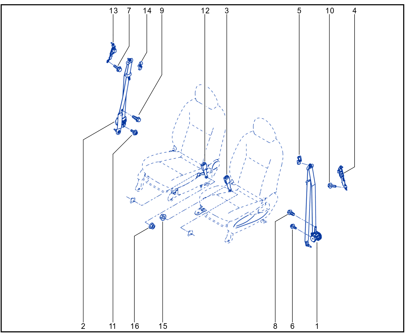 Front Seat Belt - 01091001