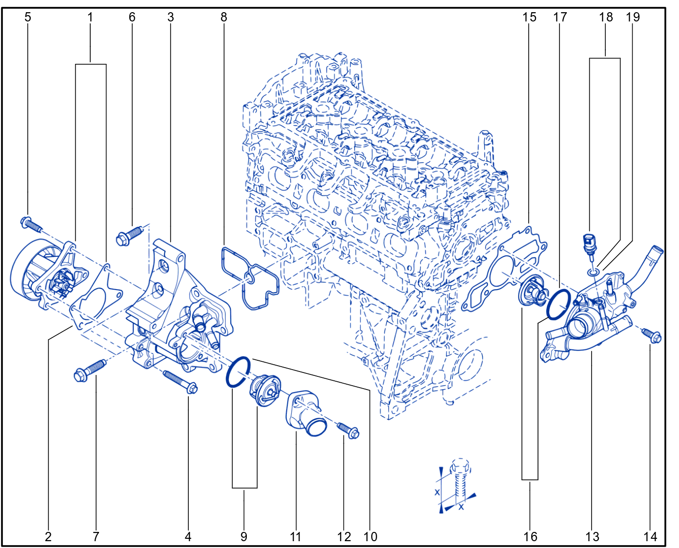 Water Pump - Coolant Unit - 01091029