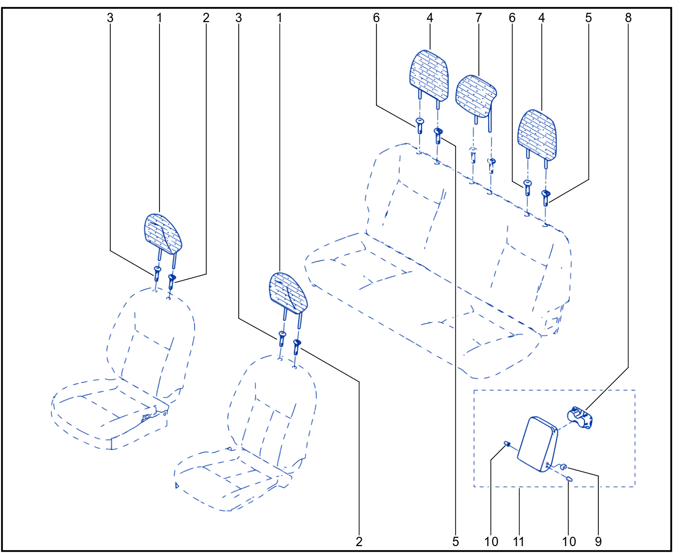 Headrest - 01091331