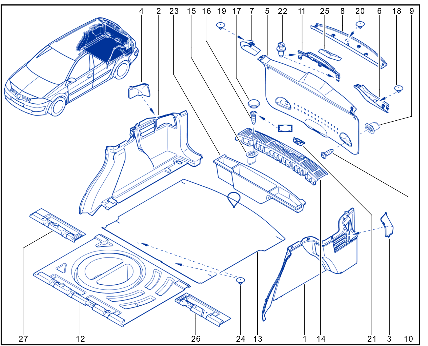 Luggage Compartment Trim - 01091355