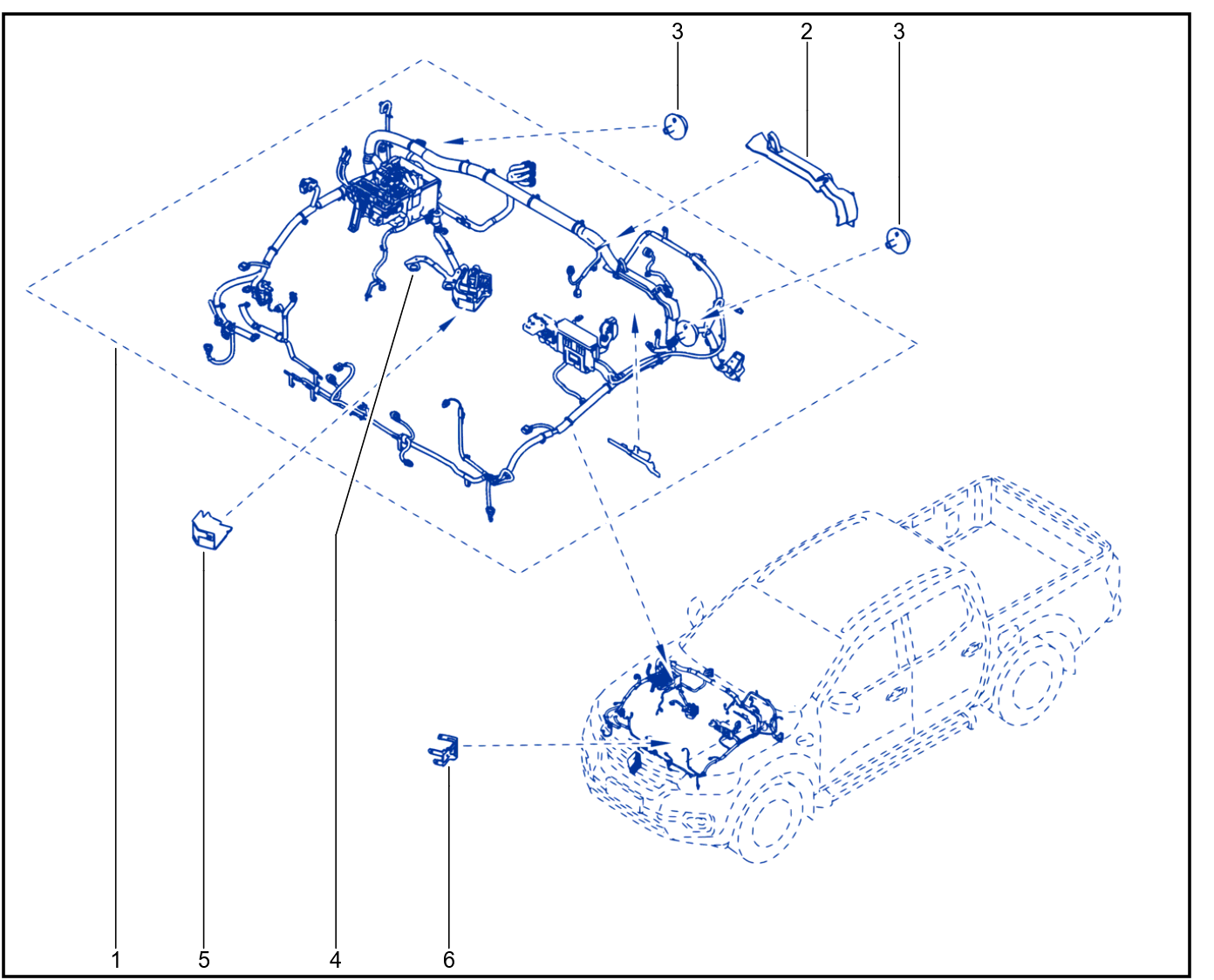 Wiring - Front End Panel Components - 01091457