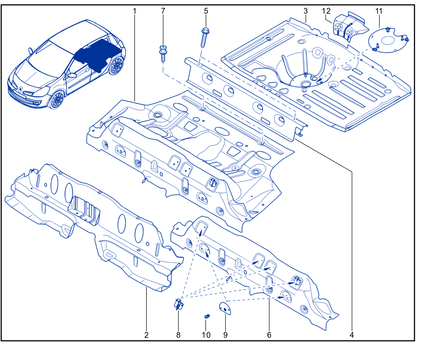 Rear Floor - 01091513