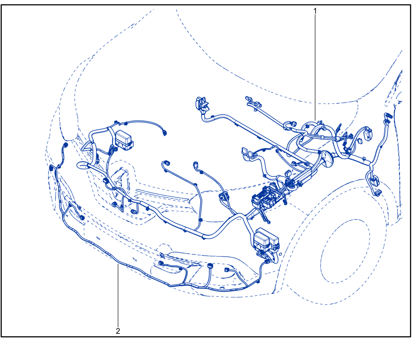Wiring - Front End Panel Components - 01091593